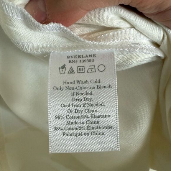 Everlane White Wide-Leg Trouser Pants Size 12 - Picture 10 of 11